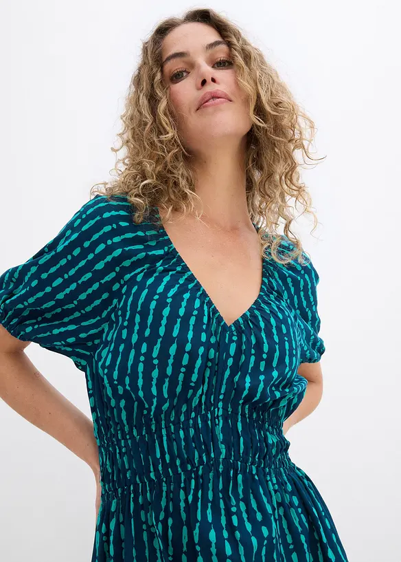 Midikjole i myk viskose, bonprix