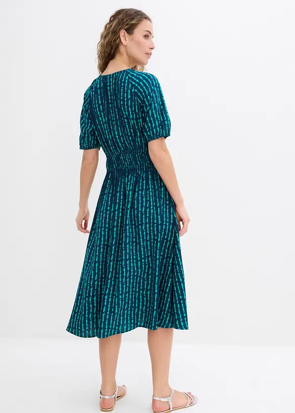 Midikjole i myk viskose, bonprix