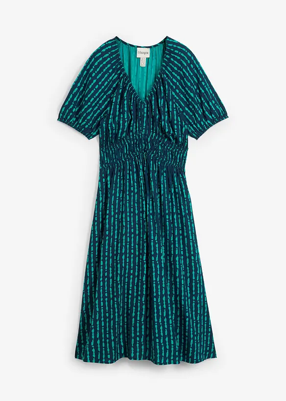 Midikjole i myk viskose, bonprix