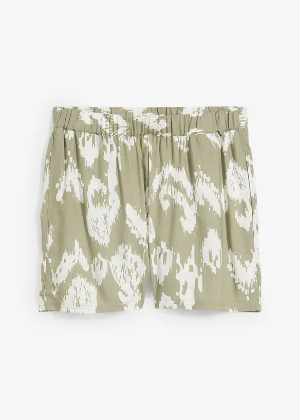 Shorts i viskose med komfortlinning, bonprix