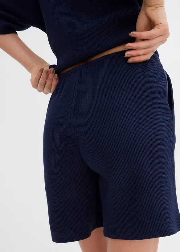 Shorts i strukturmateriale av 100% bomull, bonprix