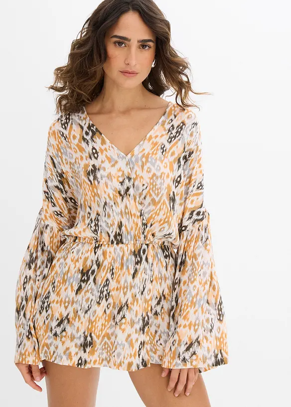 Kort jumpsuit i lett viskose, bonprix