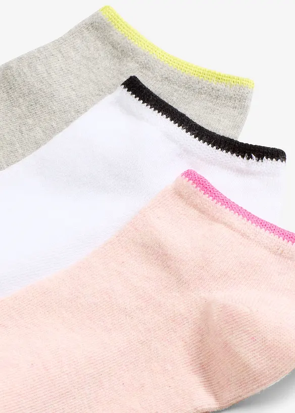 Ankelsokker med økologisk bomull (6-pack), bonprix