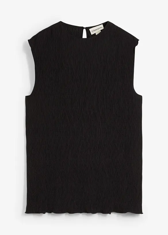 Crinkle topp i strukturmateriale, bonprix