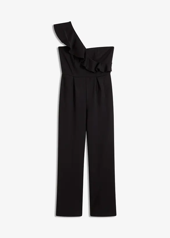 One shoulder jumpsuit av lett viskose, bonprix