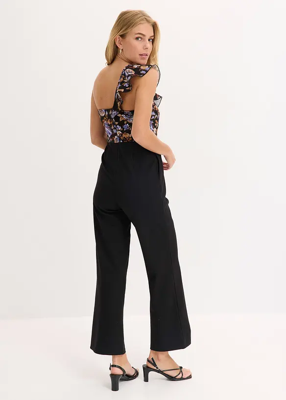 One shoulder jumpsuit av lett viskose, bonprix