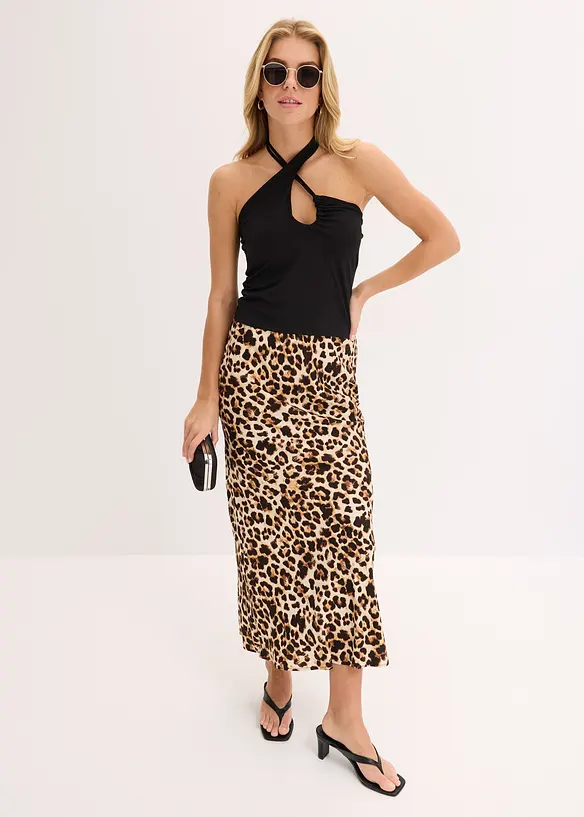 Halterneck-topp med cut-out, bonprix