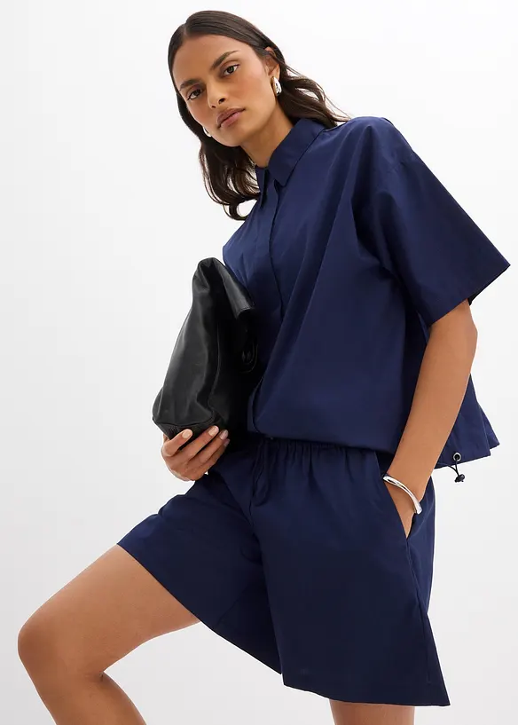 Pull on-shorts i 100% bomull, bonprix