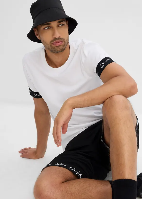 T-skjorte i ren økologisk bomull, Slim Fit, bonprix