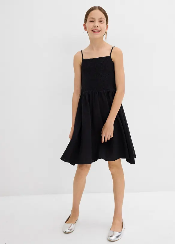 Stroppekjole i lett musselin, bonprix