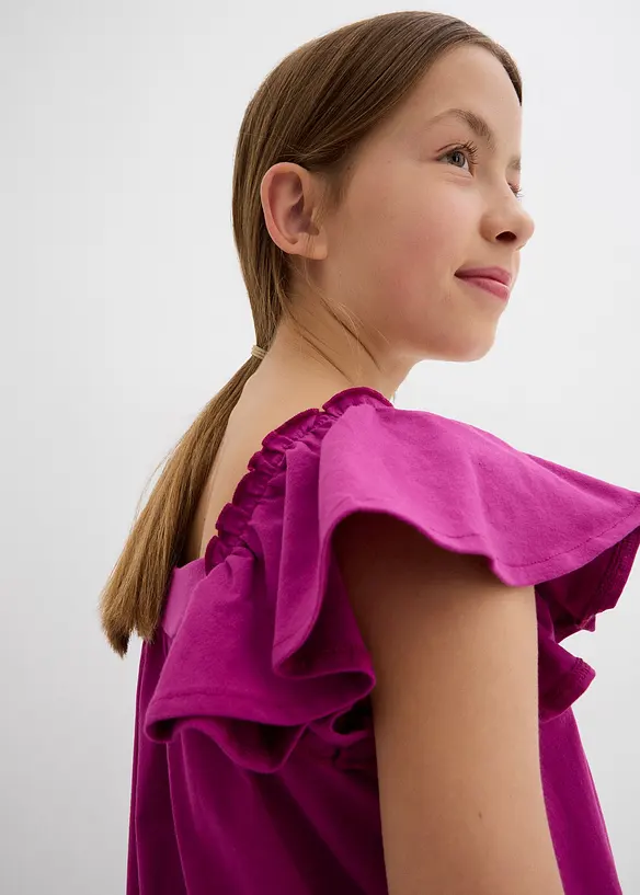 Jerseykjole av elastisk, &oslash;kologisk bomull, bonprix