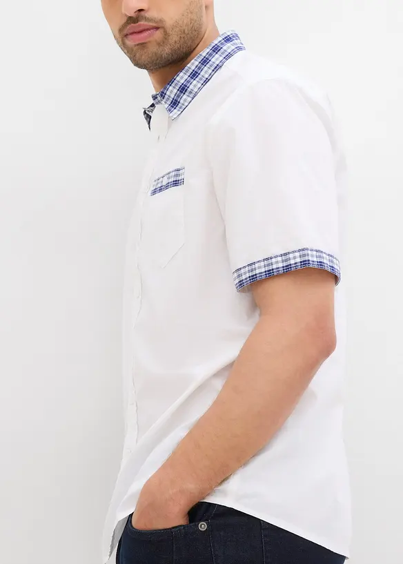 Kortermet skjorte i 100% bomull, bonprix