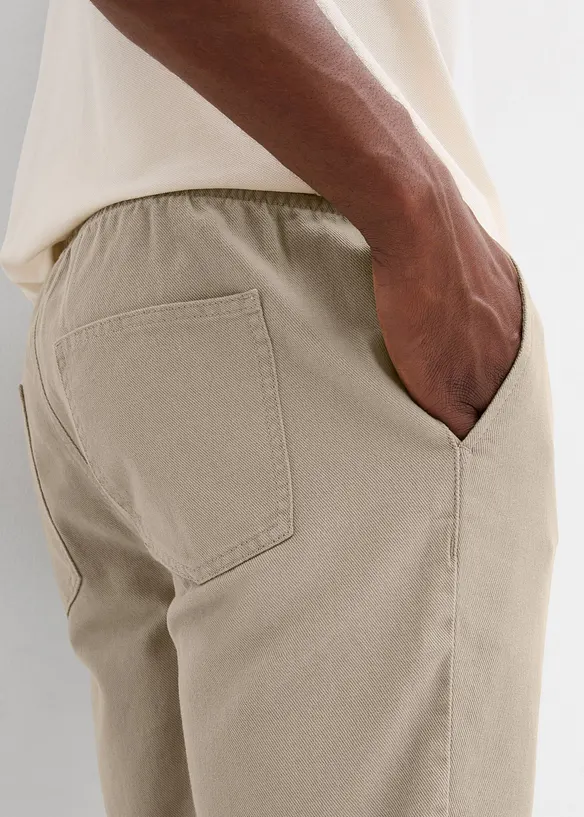 Pull on-bermudashorts i 100% bomull, Regular Fit, bonprix