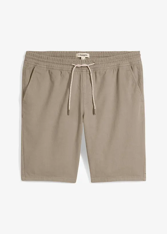 Pull on-bermudashorts i 100% bomull, Regular Fit, bonprix