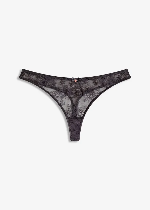 Stringtruse med blonder, bonprix