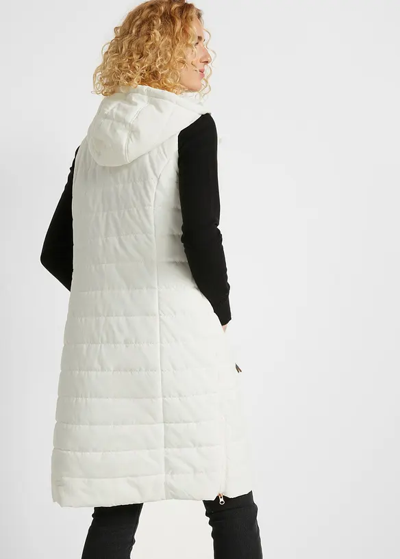 Lang, vattert vest, bonprix