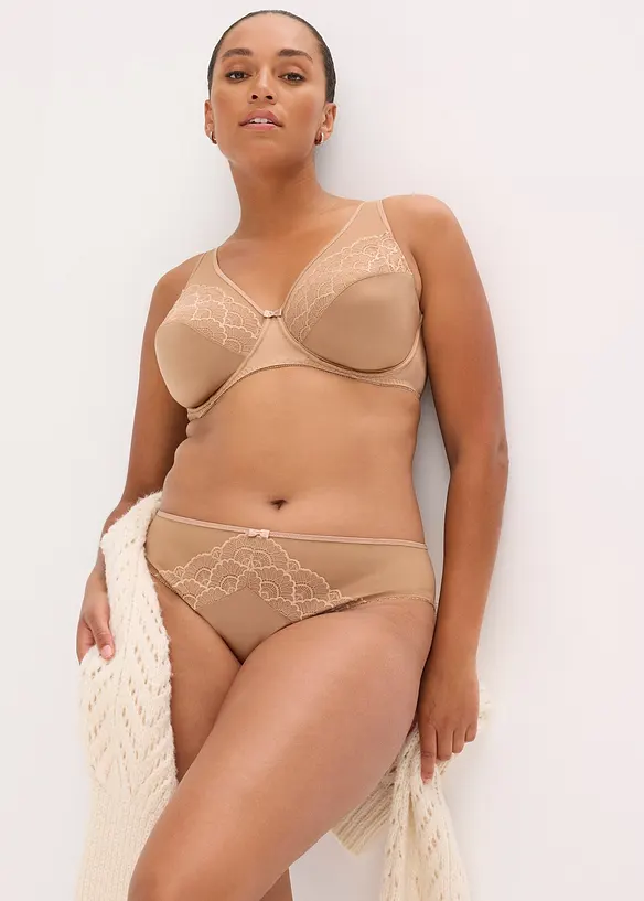 Bøyle-BH med glanseffekt (2-pack), bonprix