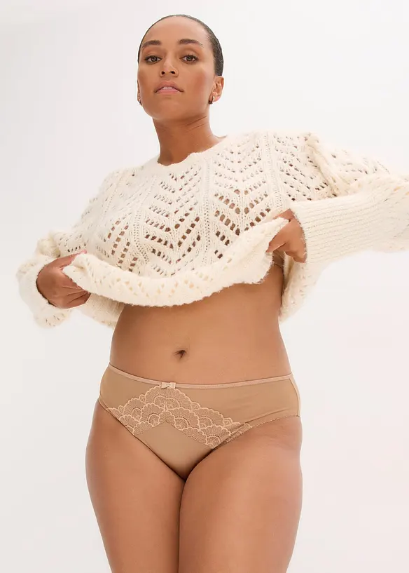 Truse med glanseffekt (2-pack), bonprix