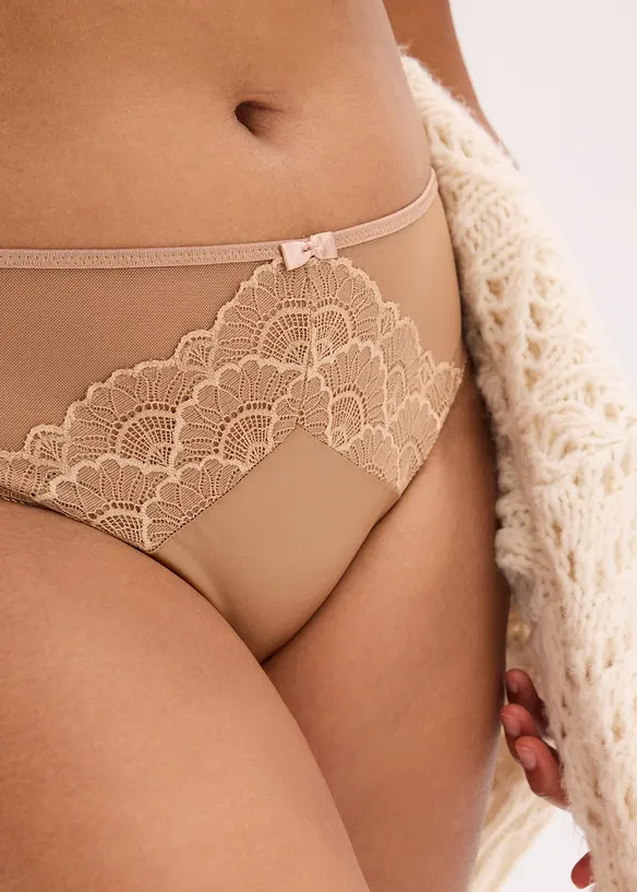 Truse med glanseffekt (2-pack), bonprix