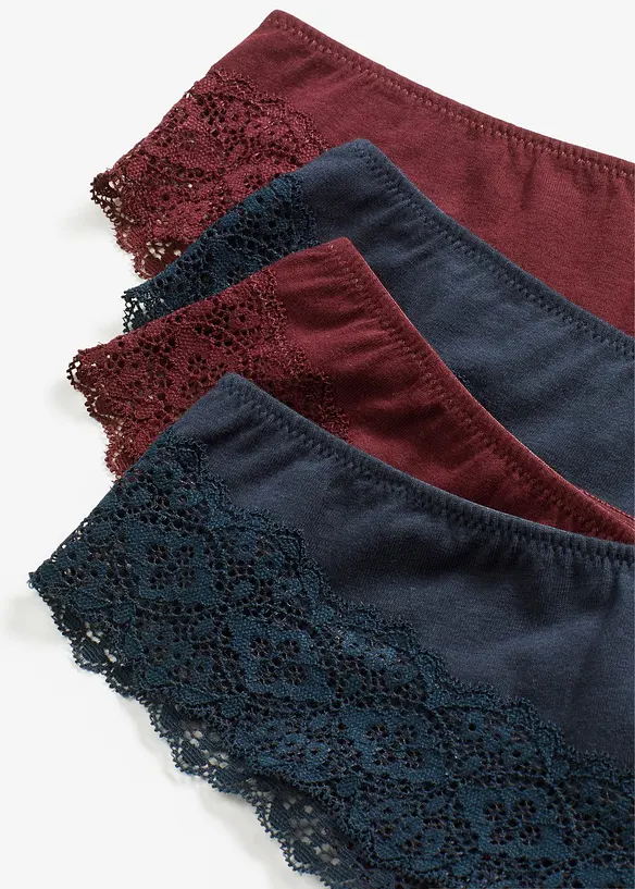 Brasiliansk truse med økologisk bomull (4-pack), bonprix