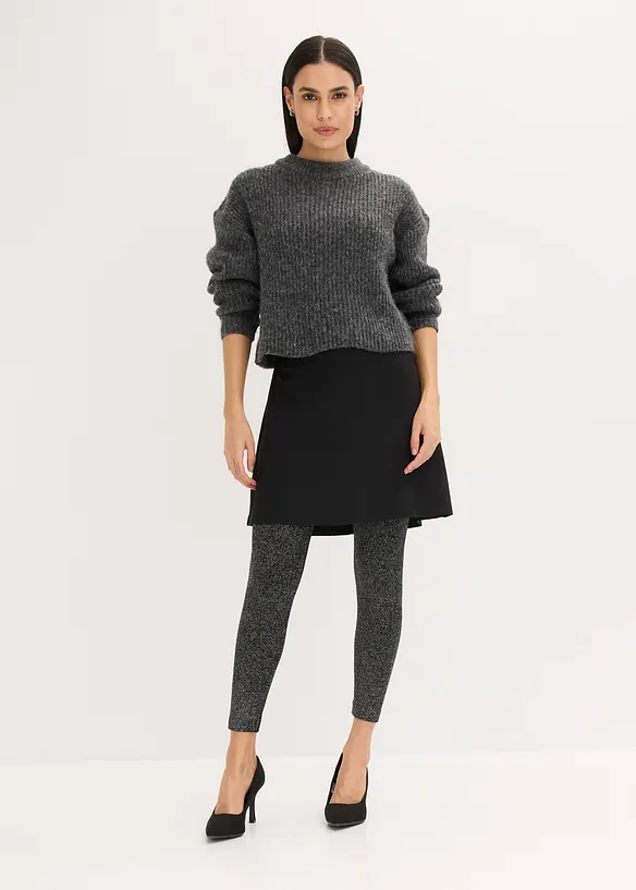 Termoleggings av glittergarn, bonprix