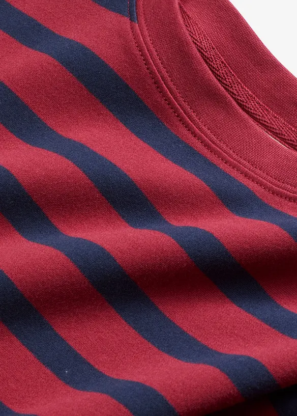 Stripemønstret topp i økologisk bomull, bonprix