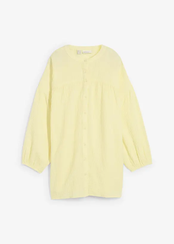 Oversized bluse i musselin, bonprix