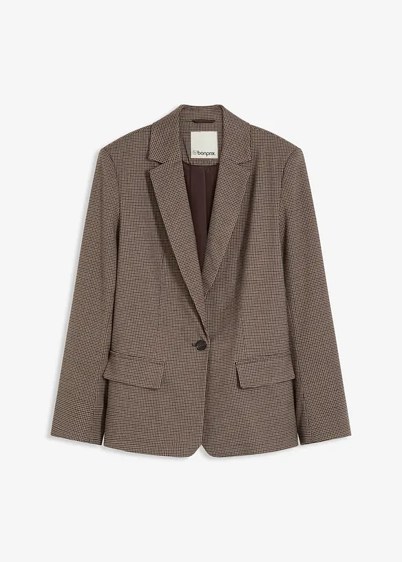 Oversized blazer med rutemønster, bonprix
