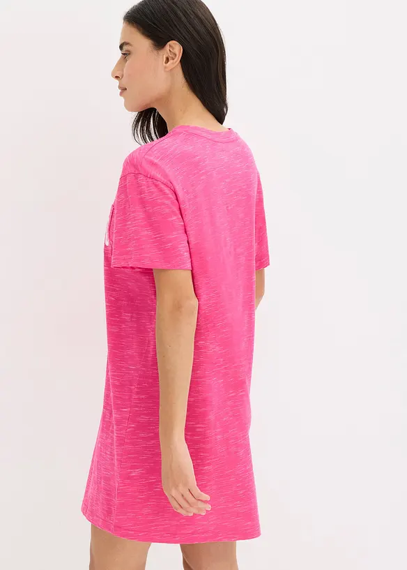Oversized nattskjorte av flammegarn, bonprix