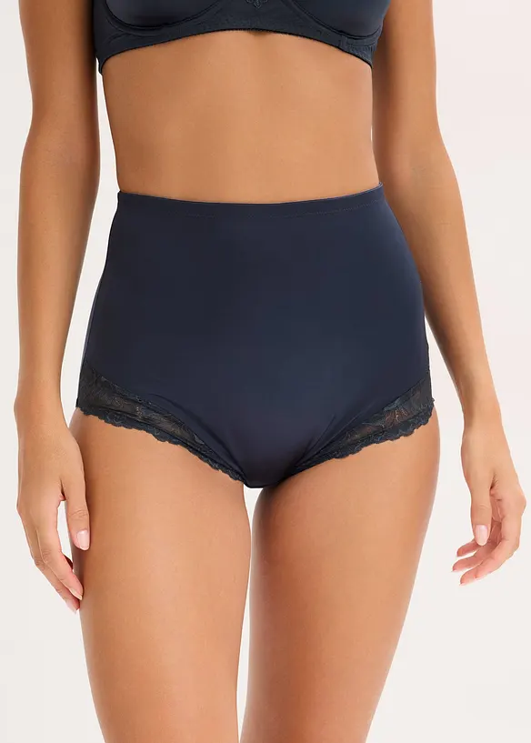 Shape-truse i materiale med glans, middels formende (2-pack), bonprix