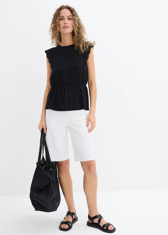 Topp med hullmønster, bonprix