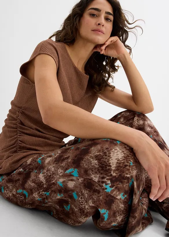 Asymmetrisk topp i lett krepp, bonprix