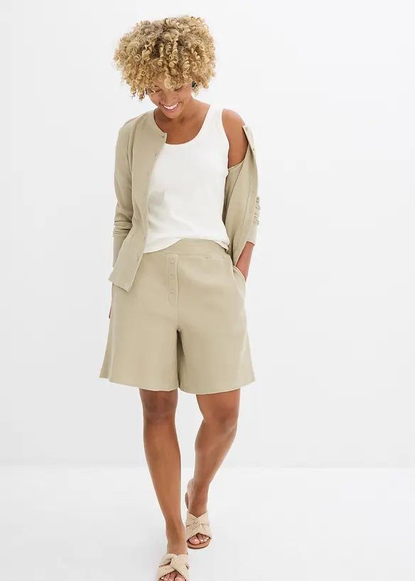 Slip on-shorts av 100% bomull, bonprix