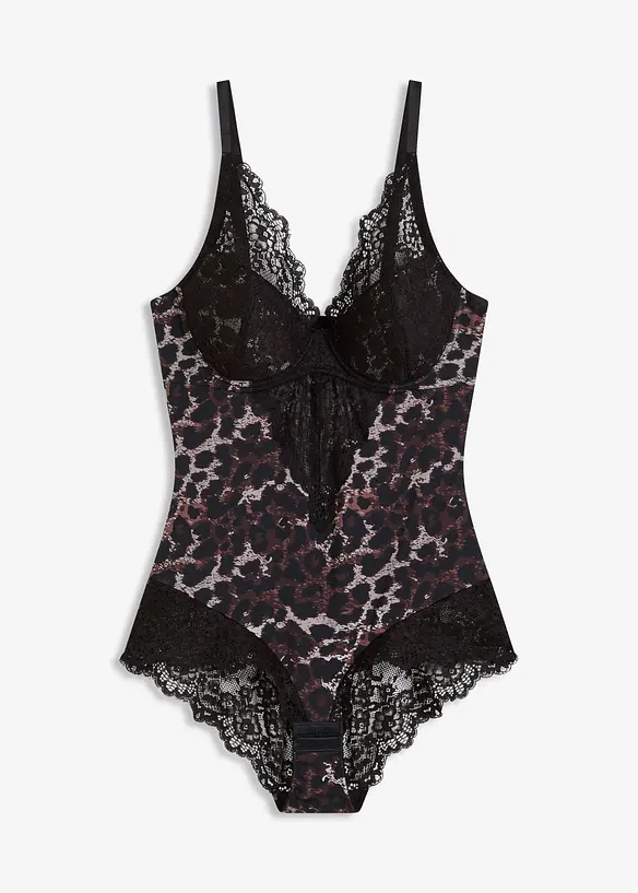 Body med integrert, vattert BH, bonprix
