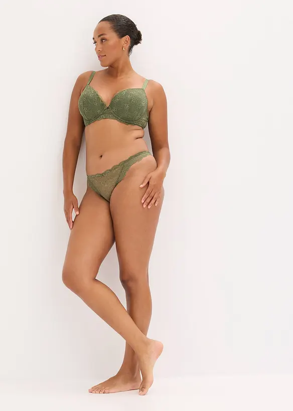 Padded-BH med delikat blonde, bonprix