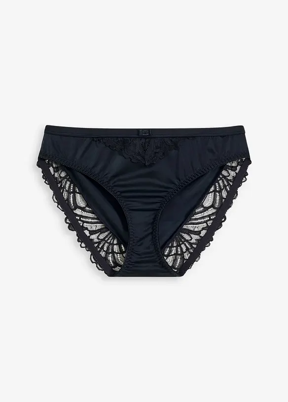 Truse i materiale med glans, bonprix