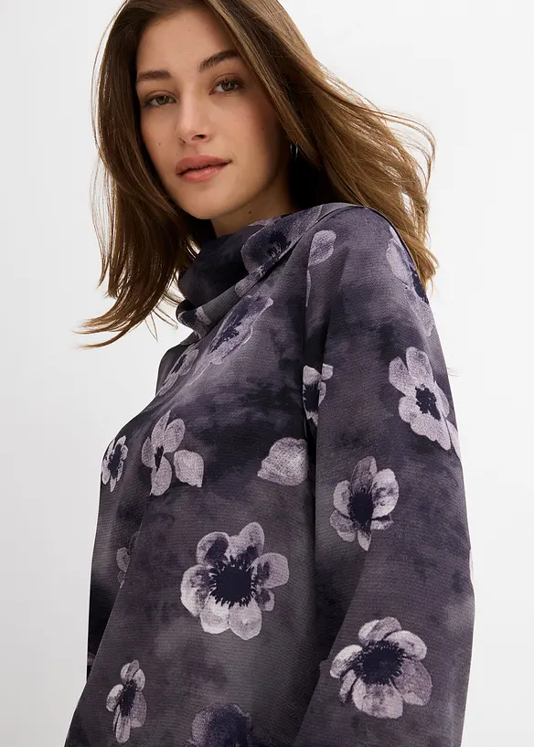 Bluse av strukturert krepp, bonprix