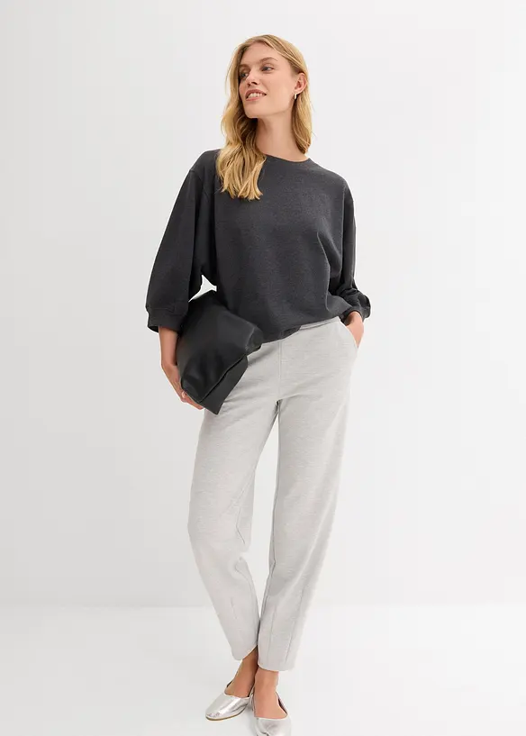 Oversized sweatshirt i 100% bomull, bonprix