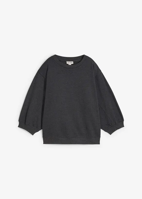 Oversized sweatshirt i 100% bomull, bonprix