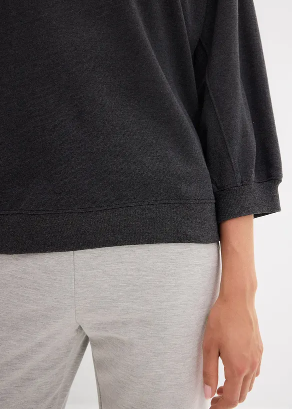Oversized sweatshirt i 100% bomull, bonprix