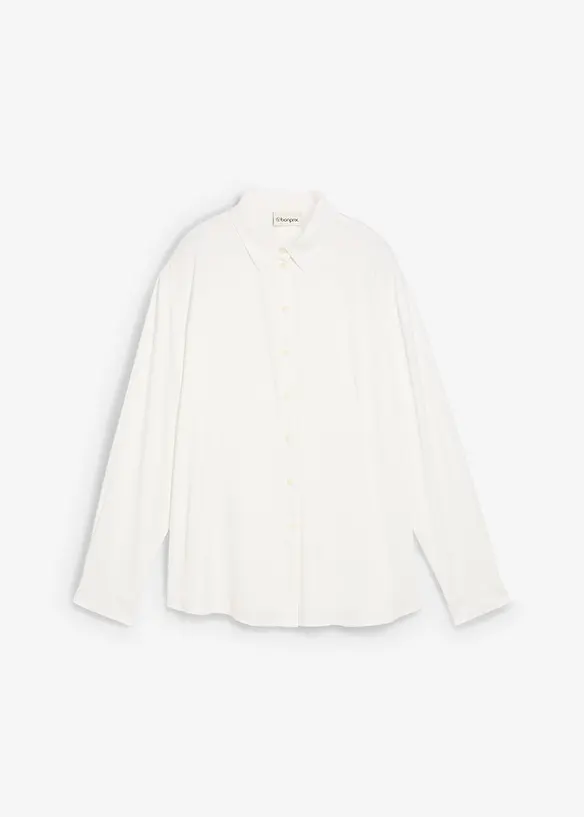 Skjortebluse av myk viskose, bonprix