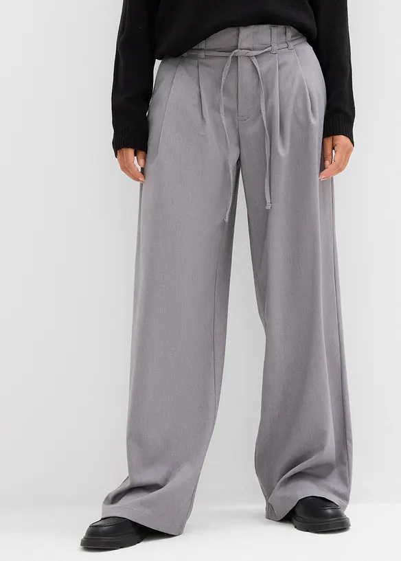 Bukse med legg og knytebånd, bonprix