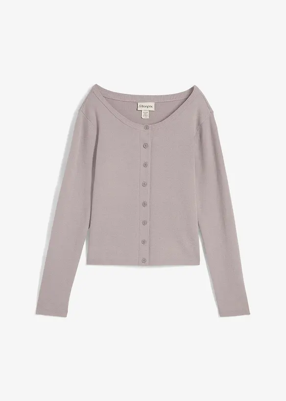 Kort finstrikket jakke, bonprix