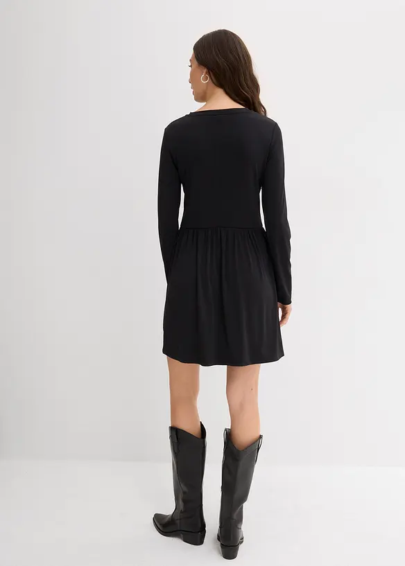Utsvingt trikotkjole, bonprix