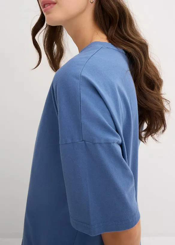Oversized topp i 100% økologisk bomull, bonprix