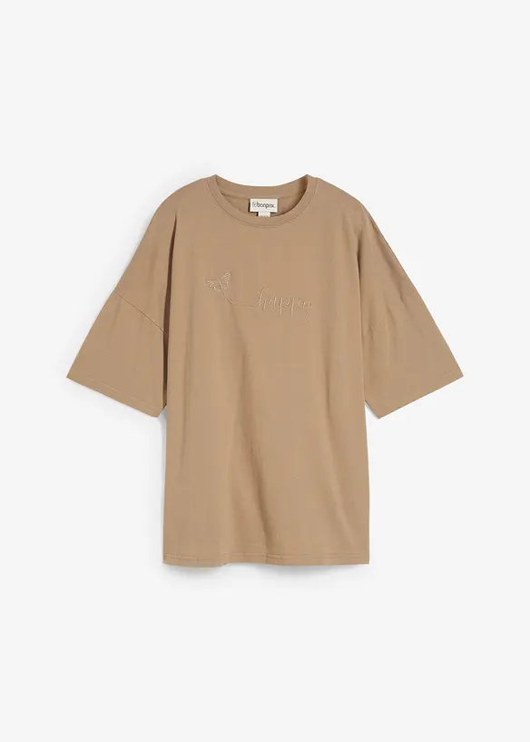 Oversized topp i 100% økologisk bomull, bonprix