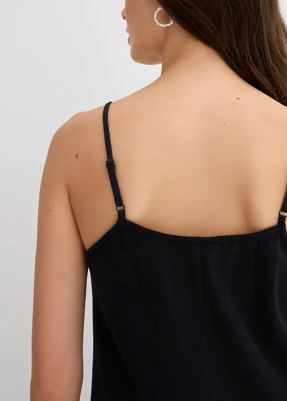 Flanellkjole med stropper av 100% bomull, bonprix