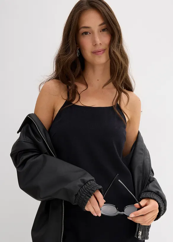 Flanellkjole med stropper av 100% bomull, bonprix