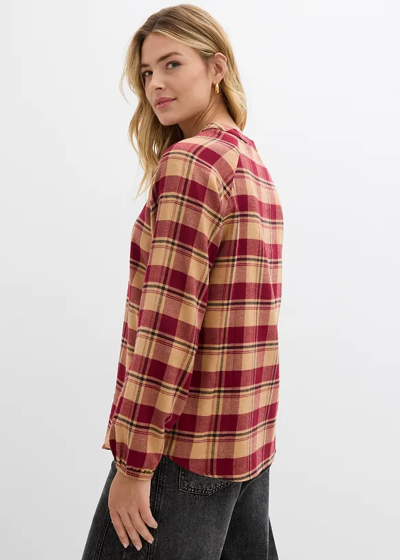 Blusetunika i flanell, bonprix