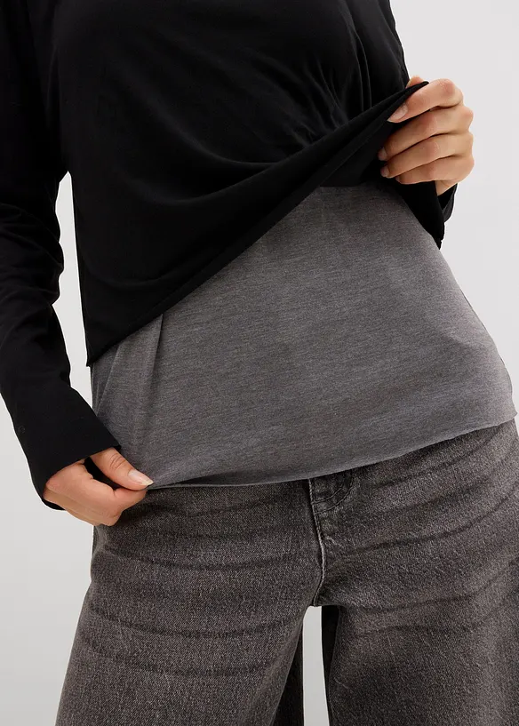 Singlet og langermet topp (sett i 2 deler) av jersey, bonprix